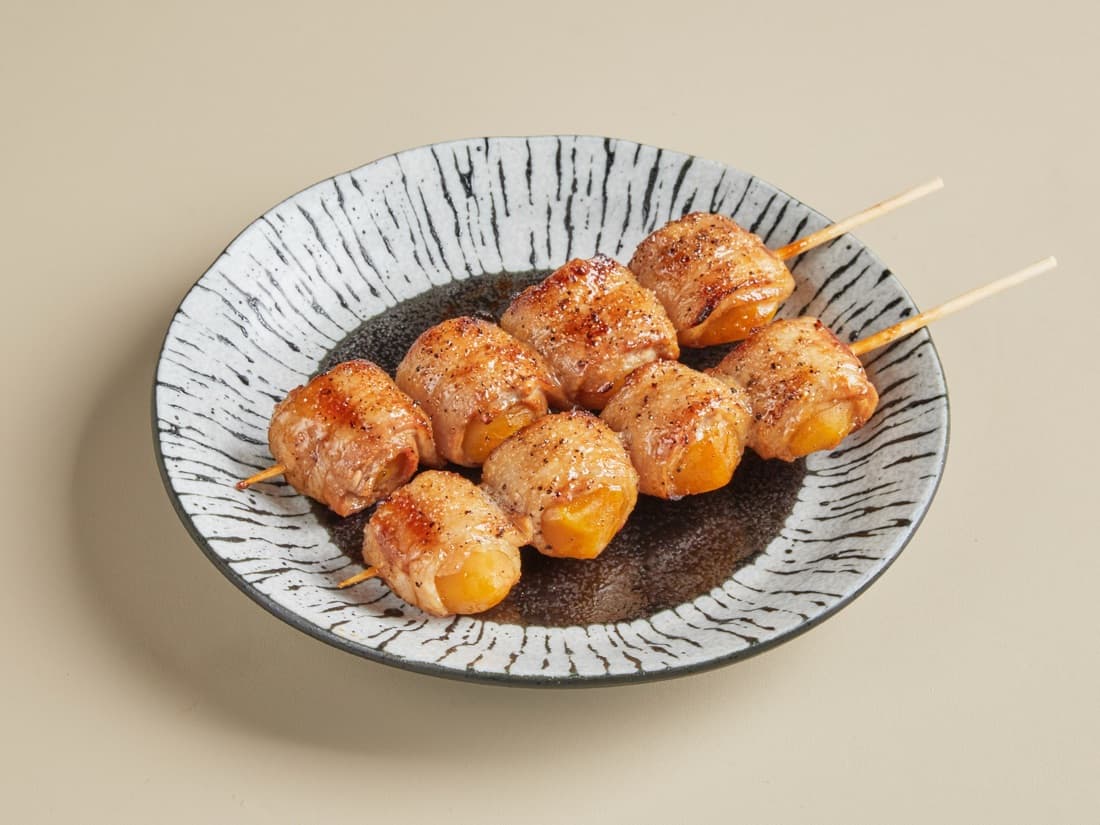 밤삼겹꼬치