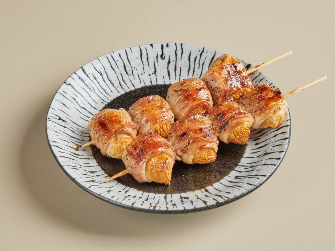 양송이삼겹꼬치